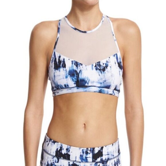 Varley Dee Sports Bra Mesh Inset Skyscape Women’s Size XS Activewear Athleisure - Picture 1 of 7